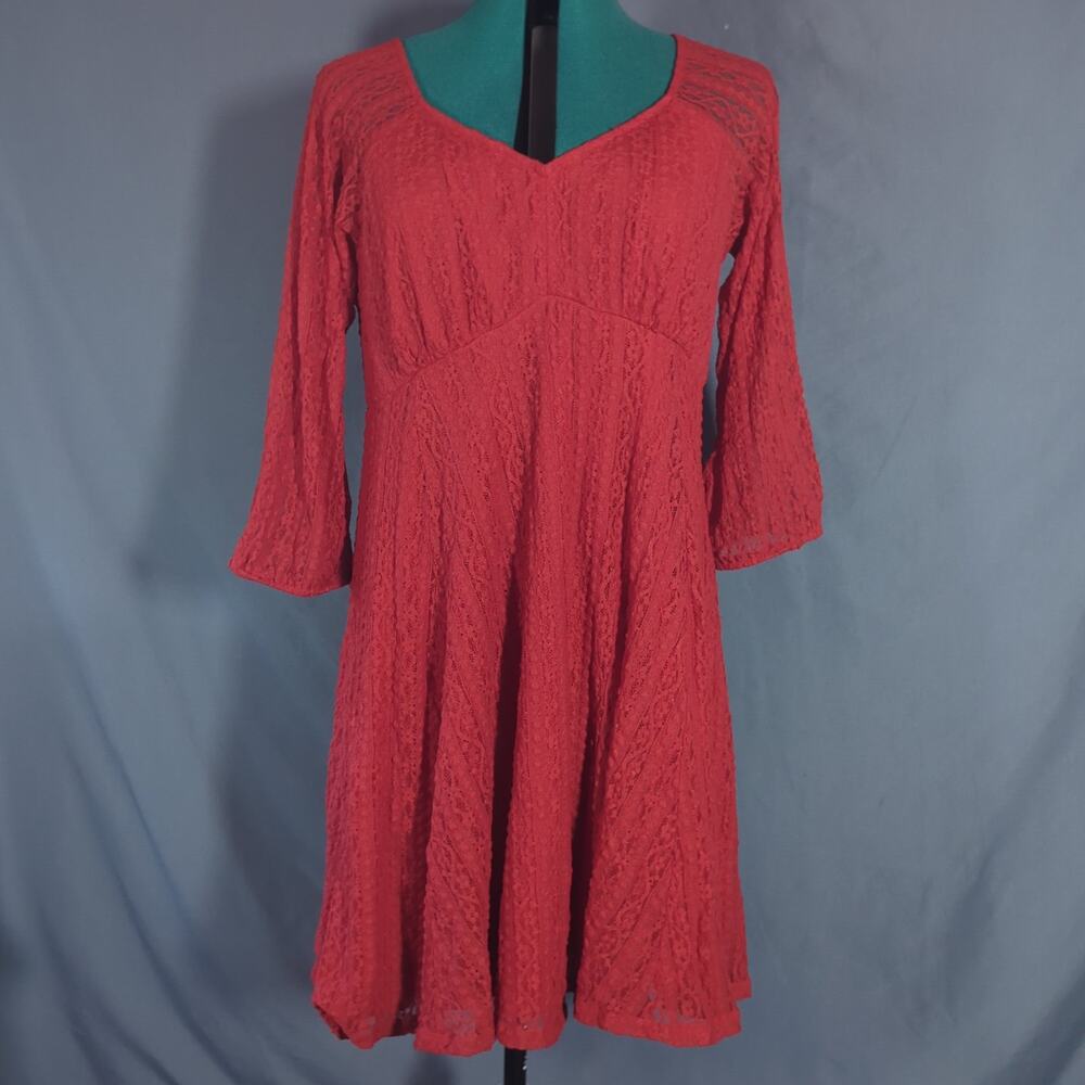 Torrid Red Lace Fit Flare A Line Dress Size 2 18 20 Gothic Romance